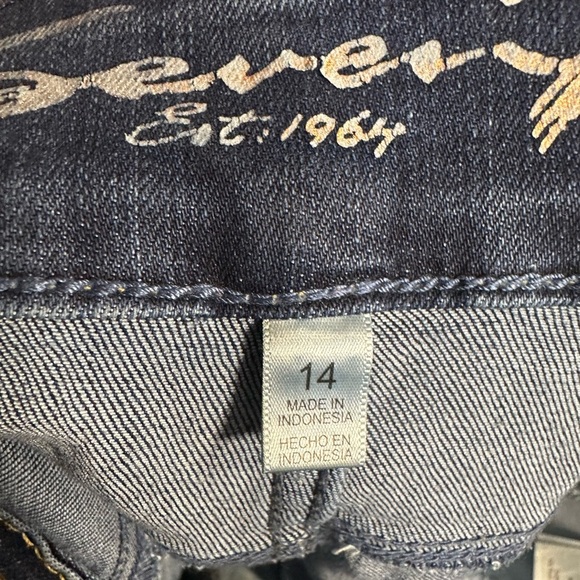 Seven7 Dark Blue Denim Women's Bermuda Shorts - Picture 7 of 7